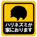 ハリネズミが家におります カー マグネットステッカー