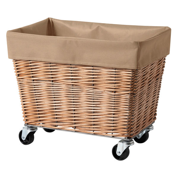 BRID WILLOW LAUNDRY BASKET With CASTER 28L 003404