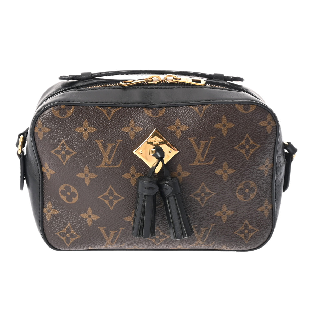 LOUIS VUITTON ルイヴィトン モノグラム サントンジュ ノワール M43555 レディース モノグラムキャンバス ショルダーバッグ Aランク 中古 