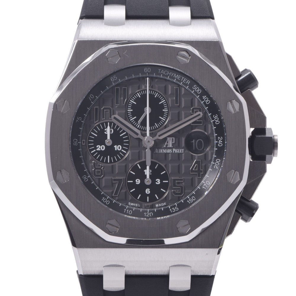 【現金特価】AUDEMARS PIGUET オーデマピゲ ロイヤルオーク オフショア クロノ 26470ST.OO.A104CR.01 メンズ SS/ラバー 腕時計 自動巻き グレー文字盤 Aランク 中古 