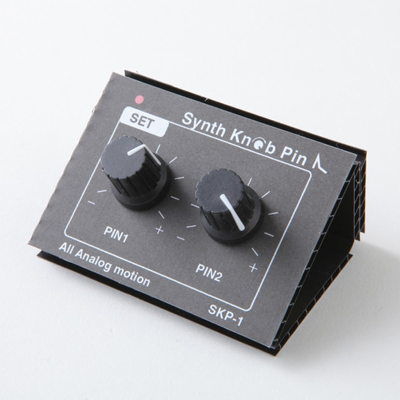 SKP-1MK-Ⅱブラック シンセサイザーツマミ型プッシュピン　Synth Knob Pin