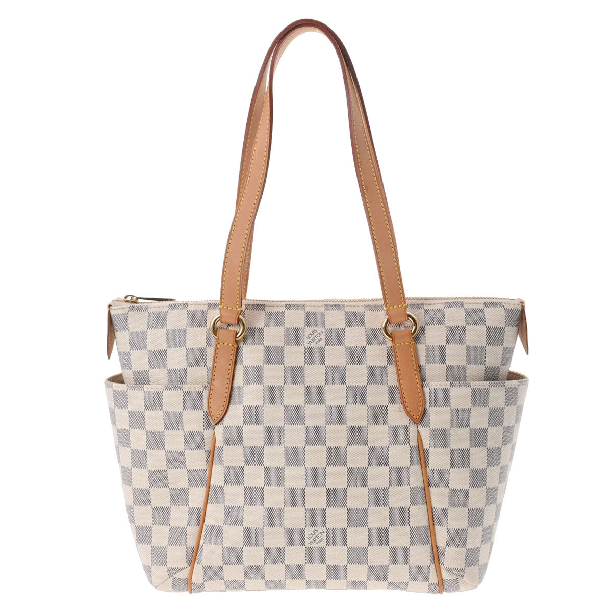 LOUIS VUITTON ルイヴィトン ダミエ アズール トータリー PM ホワイト N41280 レディース ダミエアズールキャンバス トートバッグ ABランク 中古 