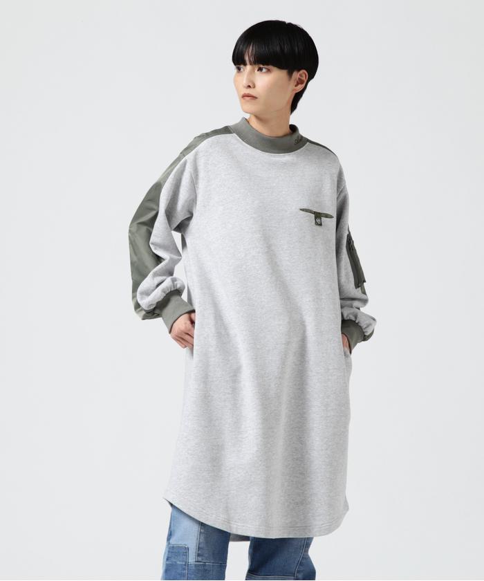 AVIREX/MILITARY SWEAT ONEPIECE/ ミリタリースウェットワンピース