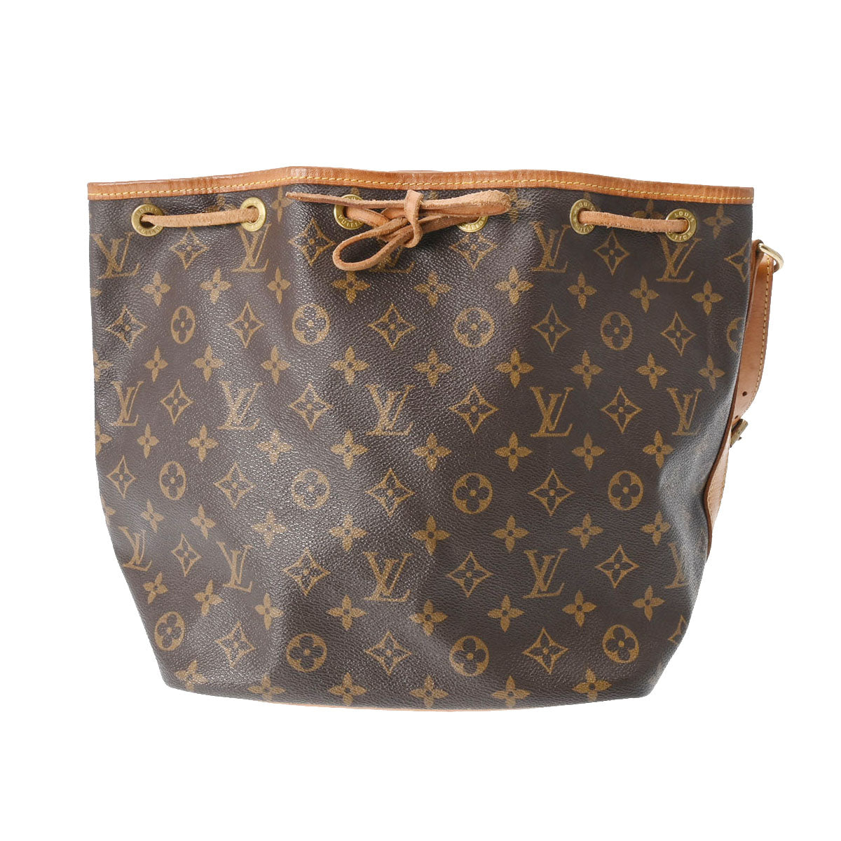 LOUIS VUITTON ルイヴィトン モノグラム プチノエ ブラウン M42226 レディース モノグラムキャンバス ショルダーバッグ Bランク 中古 