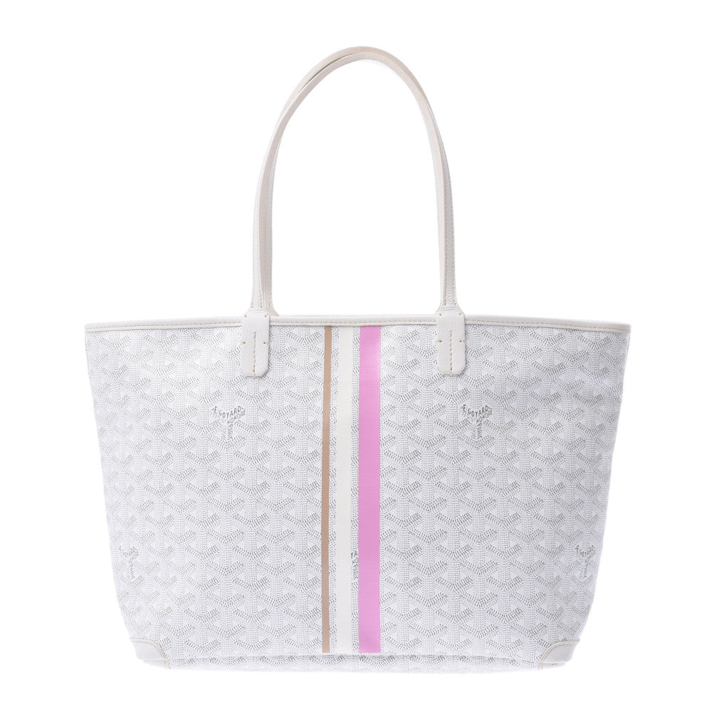 GOYARD ゴヤール アルトワ PM 白 ユニセックス PVC/レザー トートバッグ ABランク 中古 