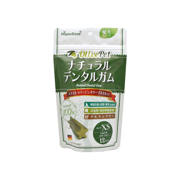 ラブリーペット OlivePet ナチュラルデンタルガム XS 12本入り FC75373