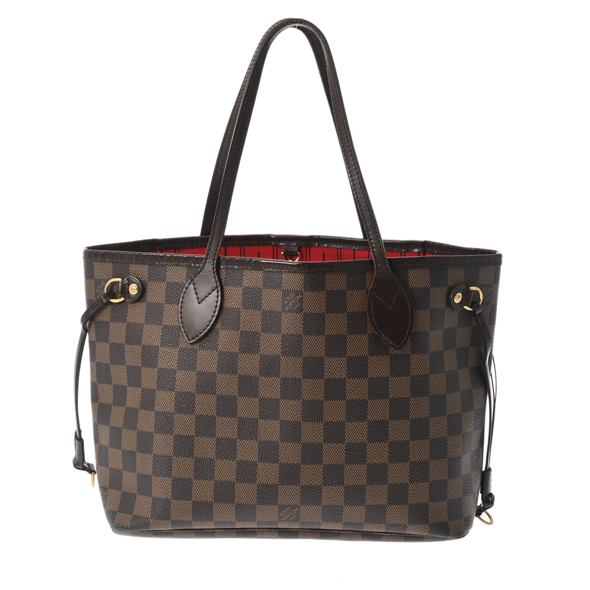 LOUIS VUITTON ルイヴィトン ダミエ ネヴァーフル PM ブラウン N51109 レディース ダミエキャンバス ハンドバッグ Bランク 中古 