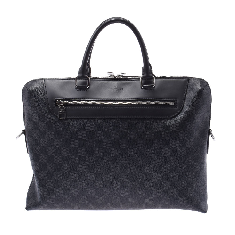 LOUIS VUITTON ルイヴィトン ダミエ グラフィット PDJ NM 2WAYバッグ 黒 N48260 メンズ ダミエグラフィットキャンバス ビジネスバッグ ABランク 中古 