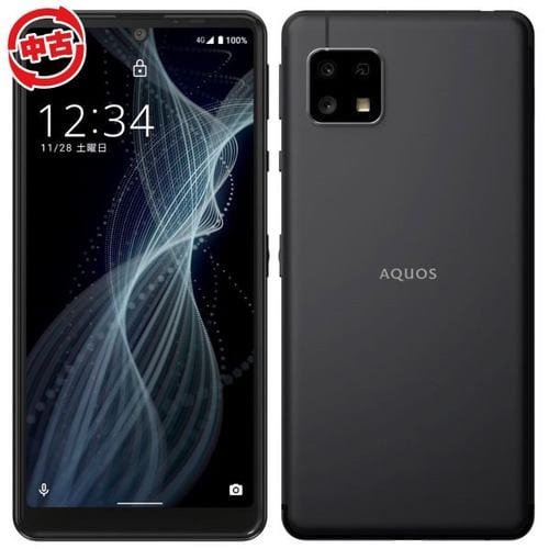 【中古】SHARP AQUOS sense4 basic SIMフリースマートホン A003SH Y!Mobile ブラック