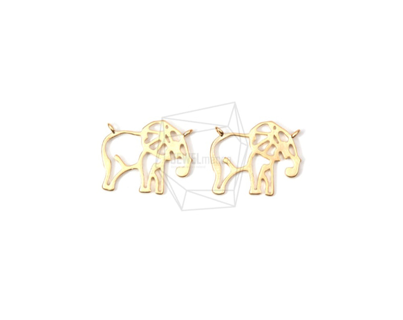 PDT-1323-MG【2個入り】エレファントペンダント,Elephant Pendant/15mm X 15mm