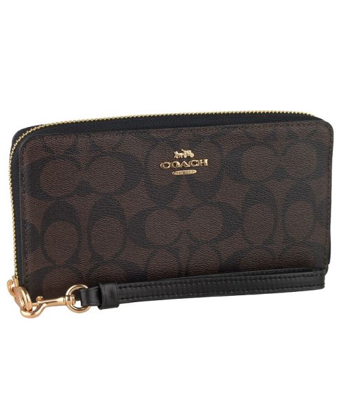 【Coach(コーチ)】Coach コーチ Long Zip Wallet In Signature