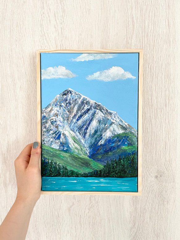 キャンバスアート、mountain scenery ,山の景色の絵、山の絵、山アート、山のキャンバスアート