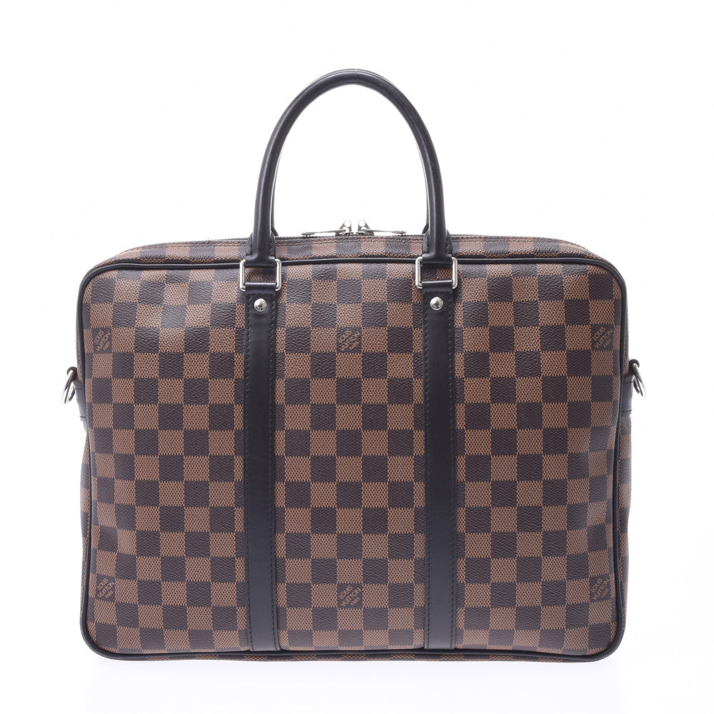 LOUIS VUITTON ルイヴィトン ダミエ PDV PM ブラウン N41466 メンズ ダミエキャンバス ビジネスバッグ ABランク 中古 