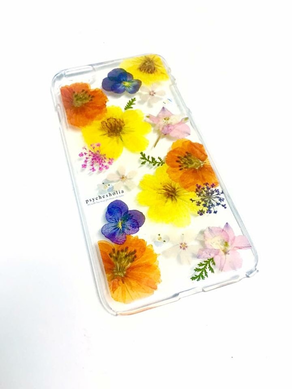 押し花のiphoneケース