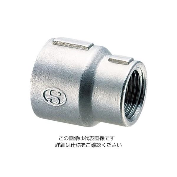 エスコ Rc 3/8” x 1/8” 異径ソケット(ステンレス製) EA469AB-303AA 1セット(10個)（直送品）