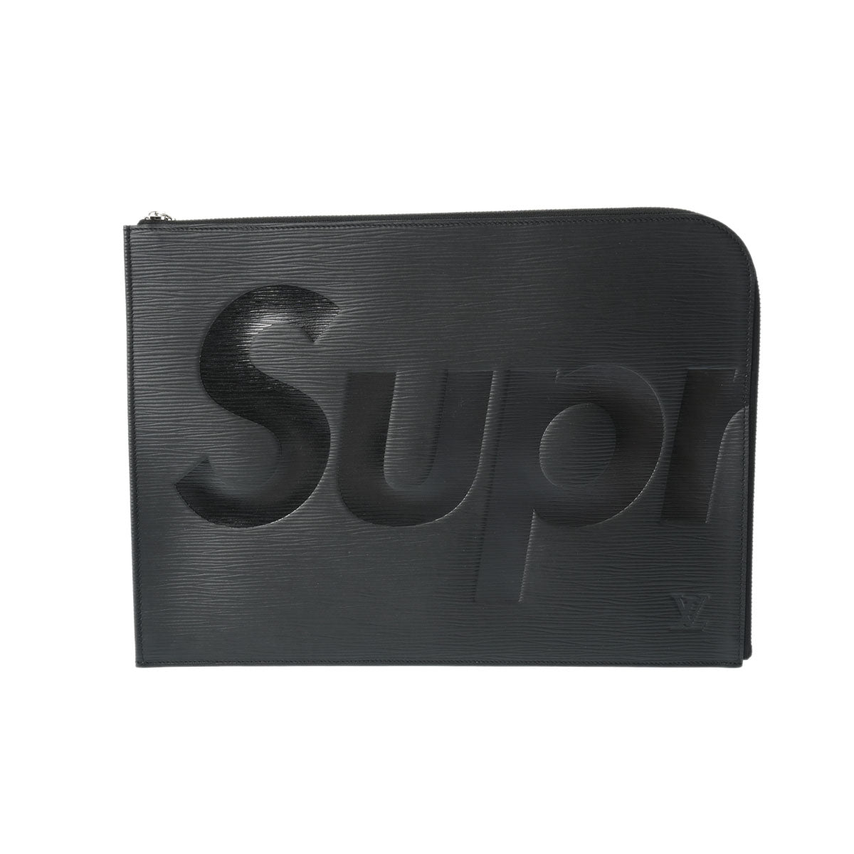 LOUIS VUITTON ルイヴィトン エピ Supremeコラボ  ポシェットジュールGM 黒 M67754 メンズ エピレザー クラッチバッグ Aランク 中古 