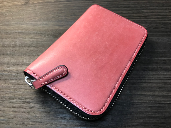 middle wallet【福】italian leather