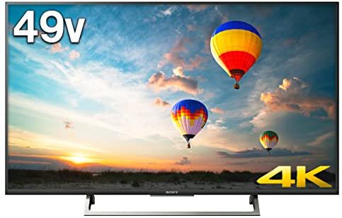 ソニー 49V型 液晶 テレビ ブラビア KJ-49X8000E B 4K Android TV 外付けHDD録画外付けHDD裏番組録画 2017年モデル【中古品】