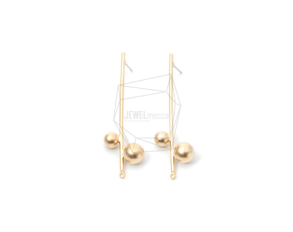 ERG-989-MG【2個入り】スティックバーピアス,Stick Bar Round Post Earrings