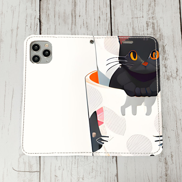 iphoneケース1-3-34 iphone 手帳 ねこ・猫・ネコ 箱1 かわいい アイフォン iface