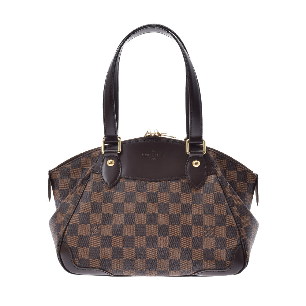 LOUIS VUITTON ルイヴィトン ダミエ ヴェローナPM ブラウン N41117 レディース ダミエキャンバス ハンドバッグ Aランク 中古 