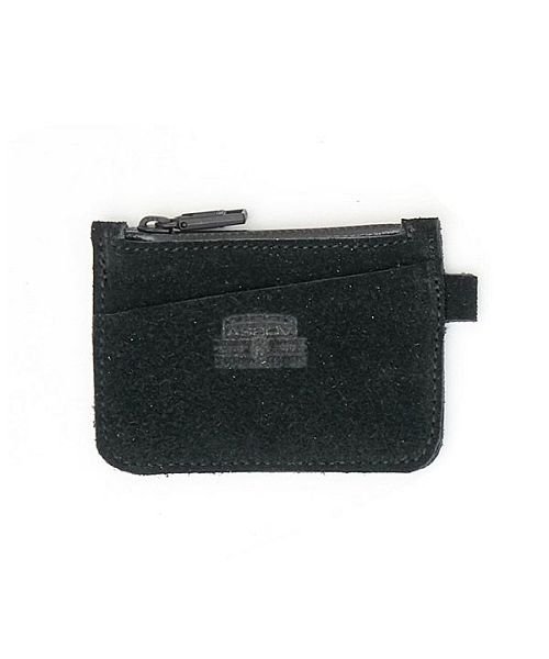 AS2OV / アッソブ WP SUEDE COMPACT WALLET－BLACK