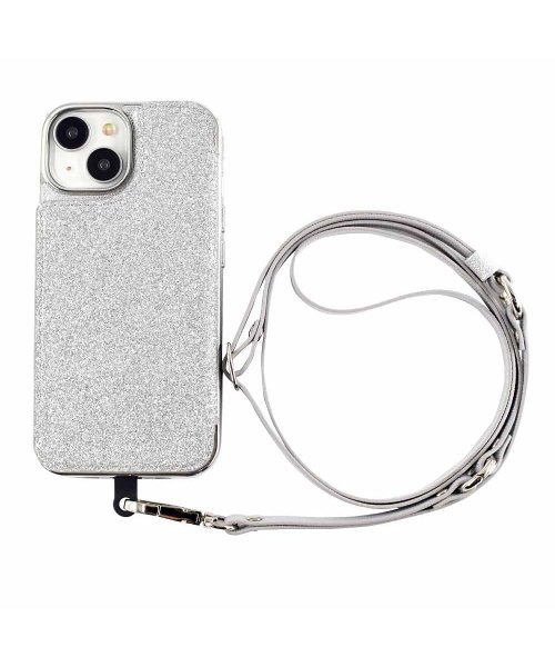 (iPhone15/14/13) Cross Body Case Duo (silver)