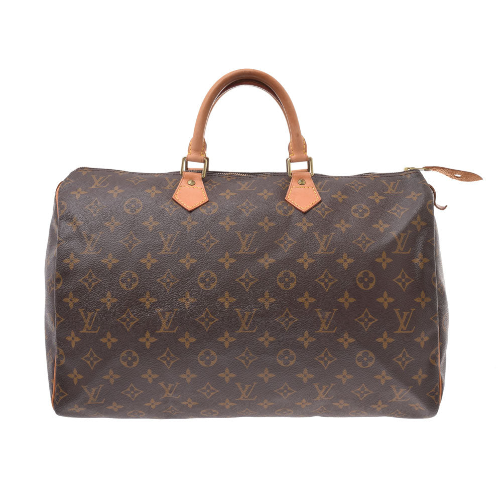 LOUIS VUITTON ルイヴィトン モノグラム スピーディ40 ブラウン M41522 ユニセックス モノグラムキャンバス ハンドバッグ Bランク 中古 