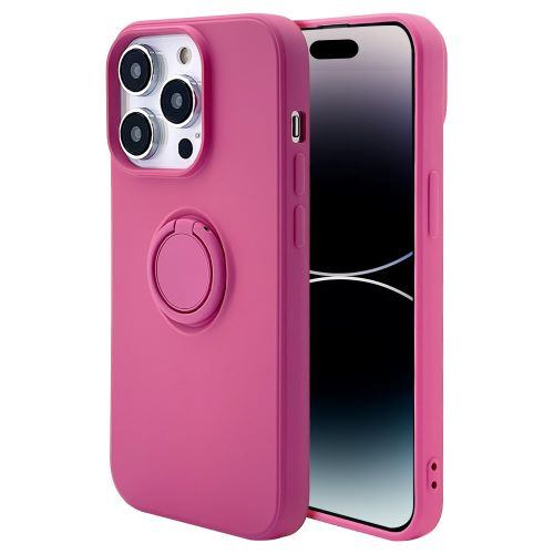 ラスタバナナ iPhone 14 Pro TPUリングケース バービーピンク