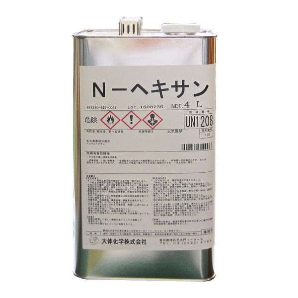 アトムサポート ノルマルヘキサン 4L 4971544603964 1セット(6缶)（直送品）