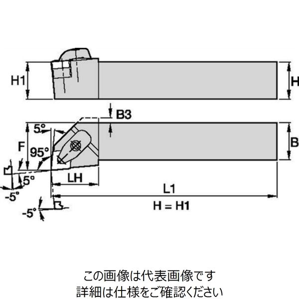 WIDIA 外径用旋盤ホルダー(5697895) DCLNR3232P16KC06 1本（直送品）