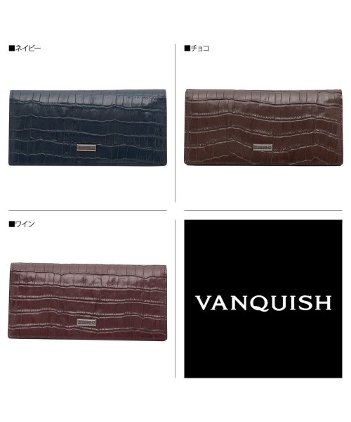 ヴァンキッシュ VANQUISH 財布 長財布 メンズ レディース LONG WALLET ネイビー ブラウン ワイン VQM－40520