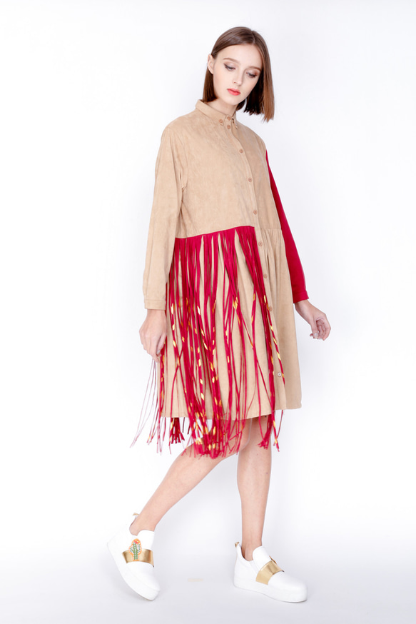 ZIZTAR Glamorous Flowy on Desert Dress