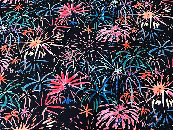 Caitlin Wallace Rowland 110cm x 50cmずつ切売 - 花火/Navy