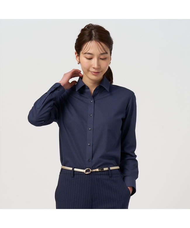 TOKYO SHIRTS/【ストレッチ】 形態安定 レギュラー衿 長袖ニットシャツ