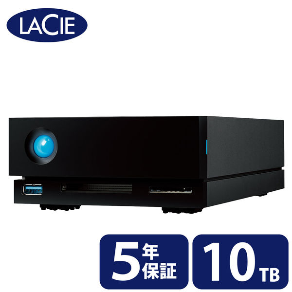 HDD 外付け 10TB 据え置き 5年保証 1big Dock STHS10000800 LaCie 1個（直送品）