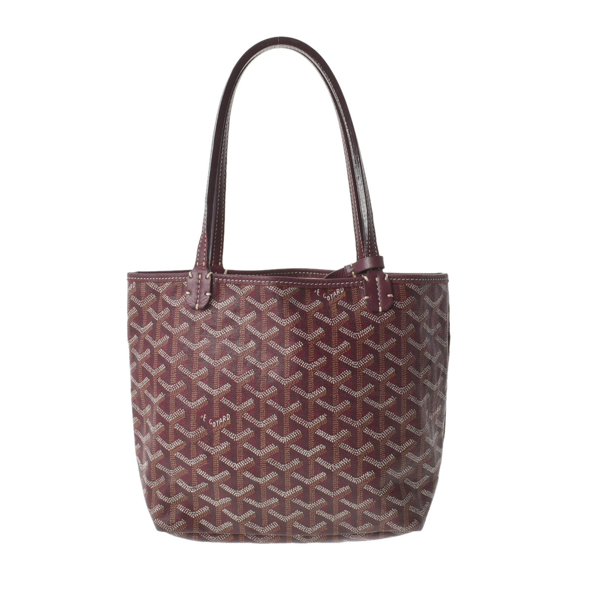 GOYARD ゴヤール サンルイ ジュニア パープル レディース PVC ハンドバッグ Bランク 中古 