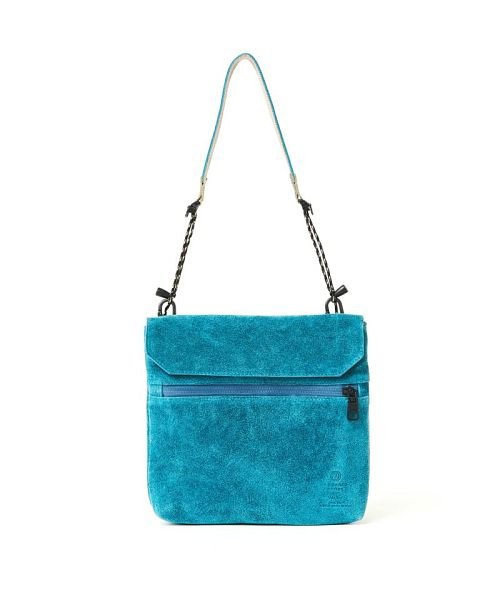 AS2OV / アッソブ SUEDE SACOCHE－TURQUOIS