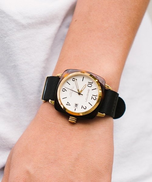 BRISTON ブリストン CLUBMASTER CLASSIC HMS DATE GOLD