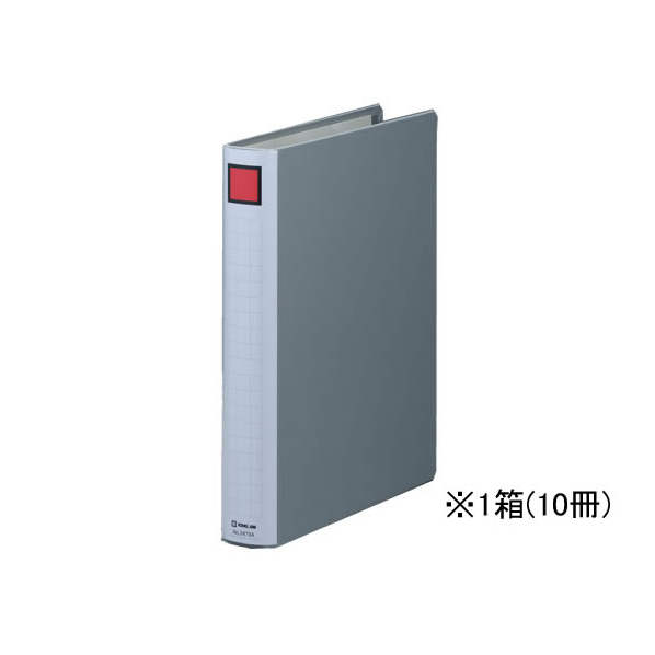 キングジム スーパードッチ脱着イージーとじ厚30mmA4タテグレー10冊 1箱(10冊) F845373-2473Aｸﾚ