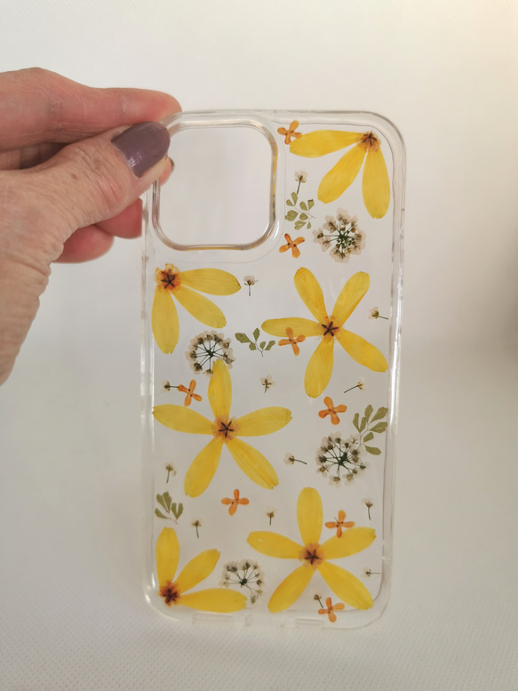 押し花アート 押し花iPhoneケース 押し花スマホケース 携帯ケース 携帯カバー