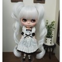 ネオブライス ウィッグ スパイラルツーテール スノーホワイト 10インチ/ドール Blythe