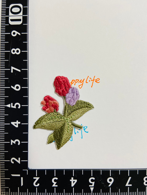 刺繍アイロンワッペン刺繍アイロン　お花