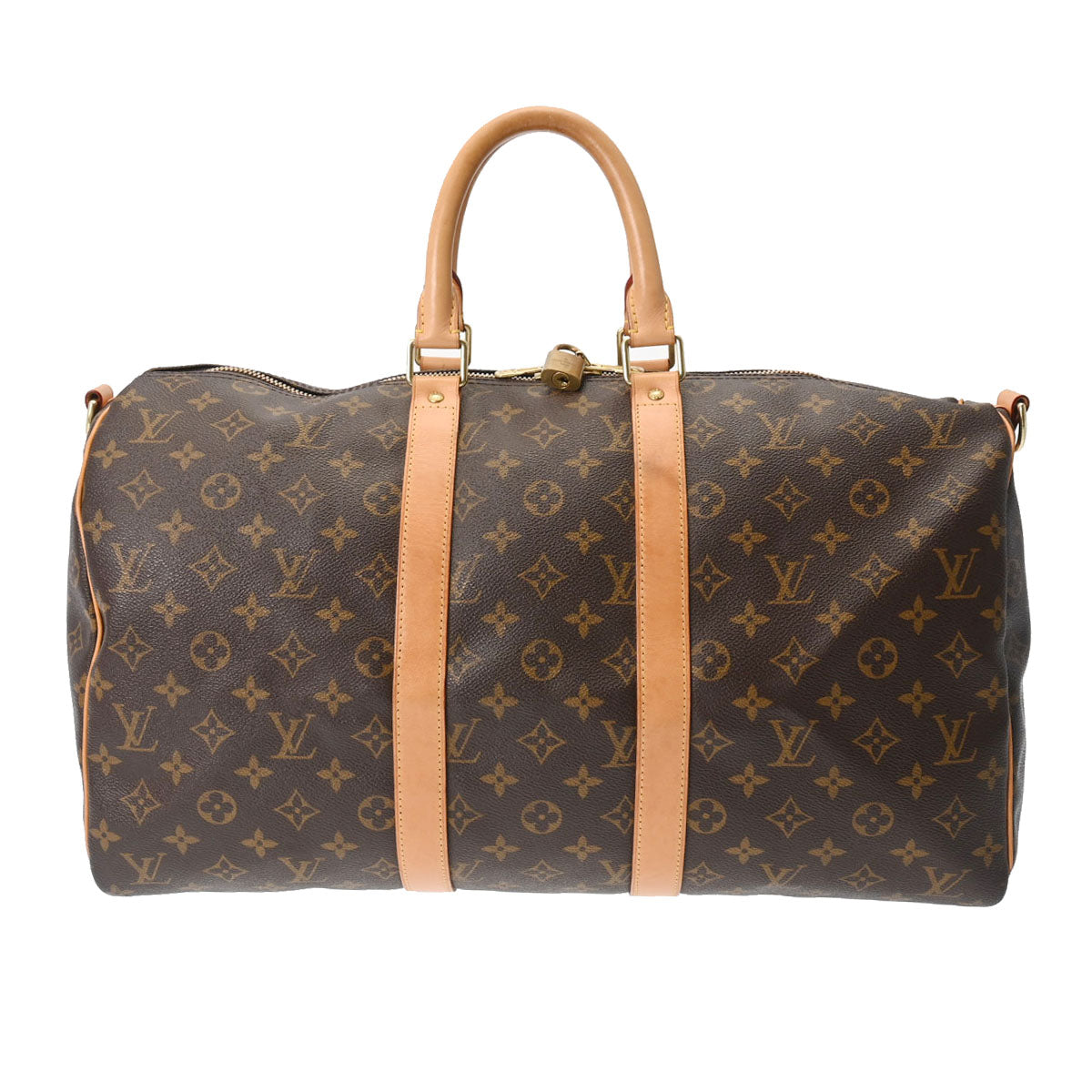 LOUIS VUITTON ルイヴィトン モノグラム キーポル バンドリエール 45 ブラウン M41418 ユニセックス モノグラムキャンバス ボストンバッグ ABランク 中古 