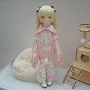 1/6サイズ 1/4サイズ ドール服 5点セット パーカー どくろ ドクロ ドール衣装