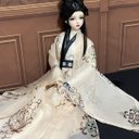 BJD DOLL ドール服 漢服 3点セット1/3サイズ 1/4サイズ 1/6ドール衣装 bjd1/3 doll服 球体関節人形服  女の子 中国古代風のワンピース