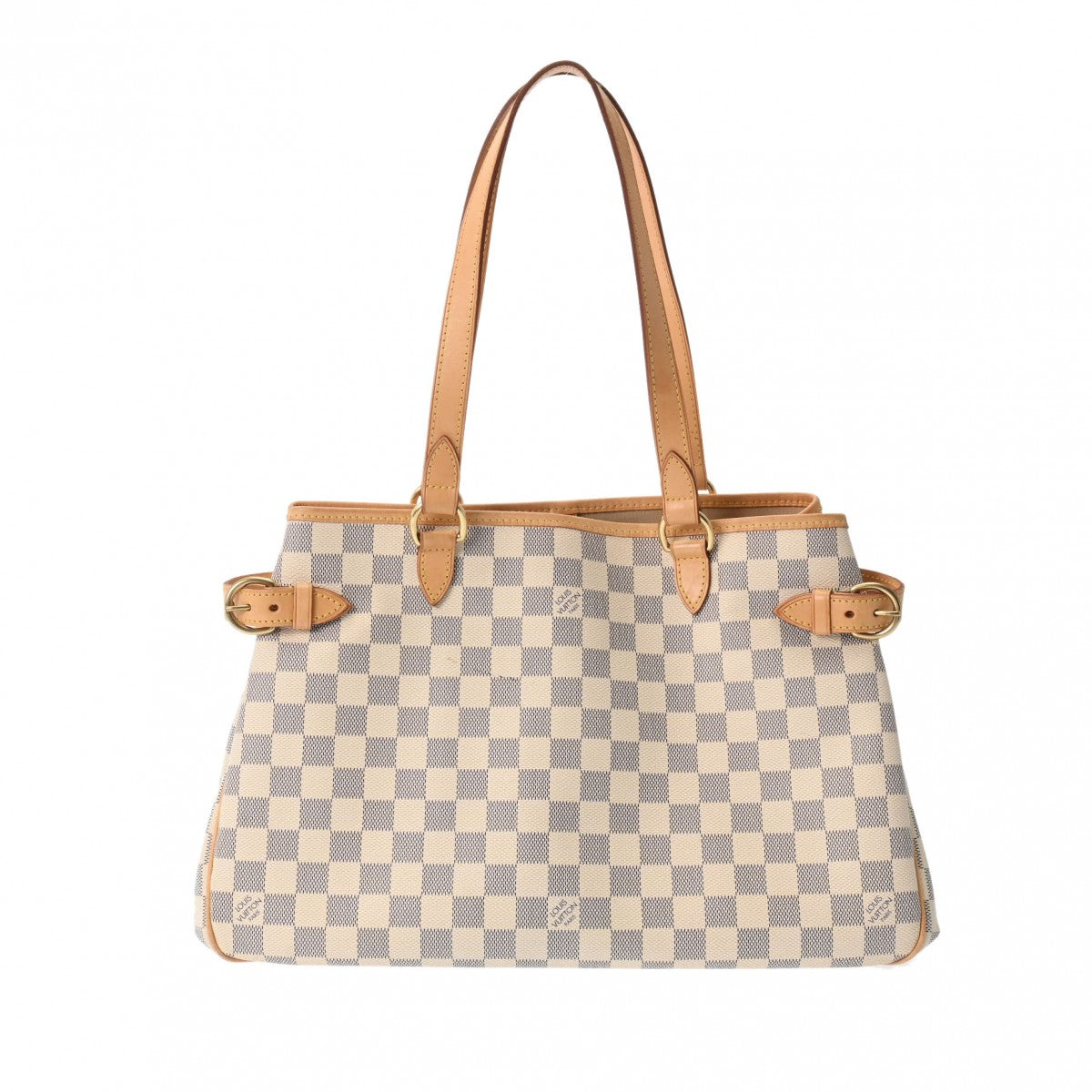 LOUIS VUITTON ルイヴィトン ダミエアズール バティニョール オリゾンタル SPオーダー 白 N48172 レディース ダミエアズールキャンバス トートバッグ Bランク 中古 