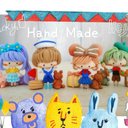 バラ売り可 ❀カラフルフレンズ4体セット❀ 童話 春 ハンドメイド マスコット 粘土 アリス