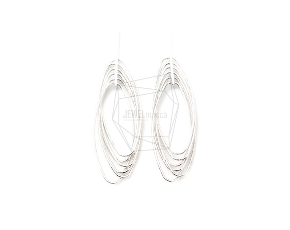 ERG-1320-R【2個入り】マルチサークルピアスチャーム,Multi Circle Round Earring