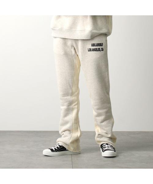 ASKYURSELF スウェットパンツ CONTRAST INSERT FLARE JOGGER